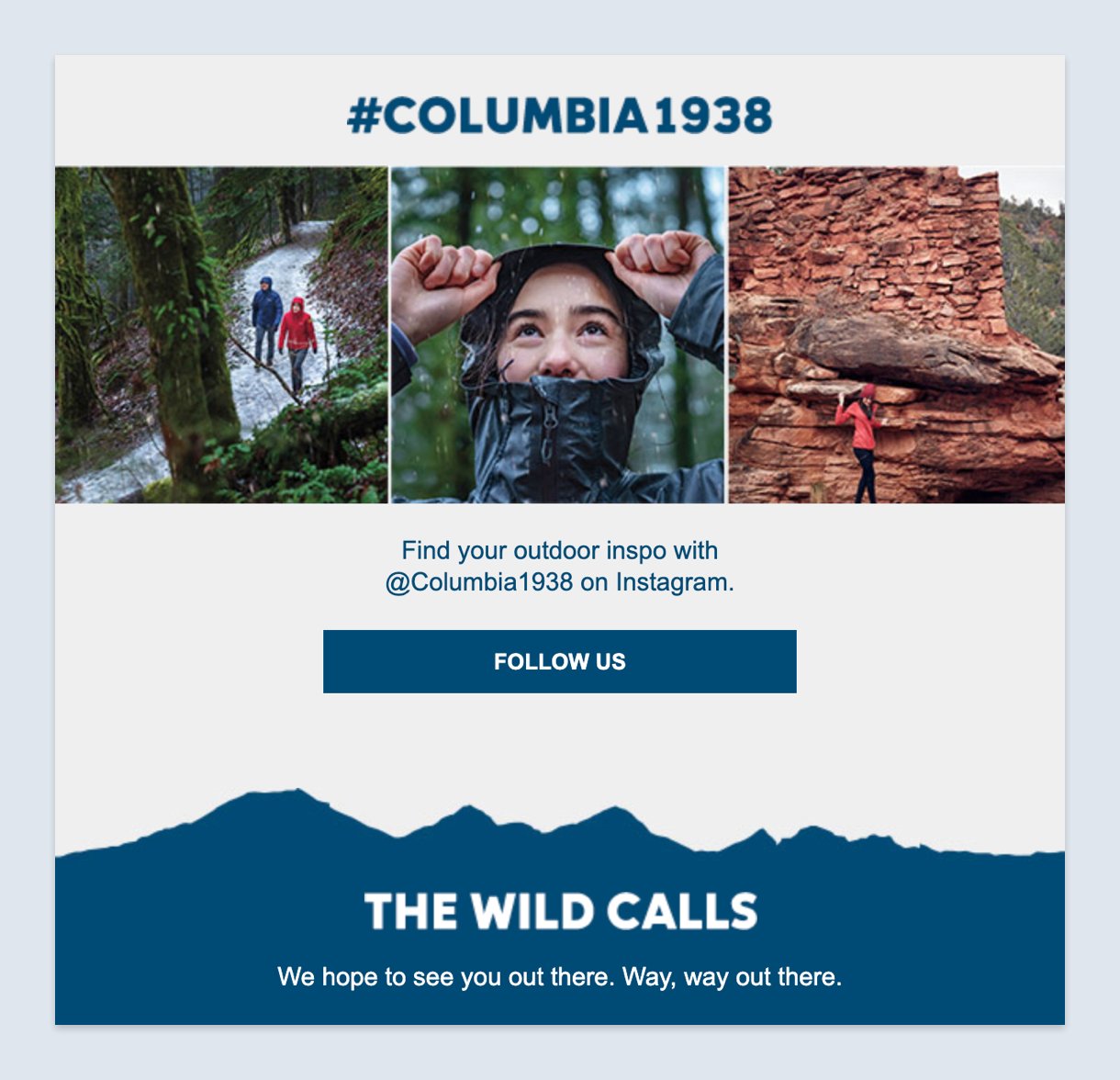 Newsletter de correo de Columbia
