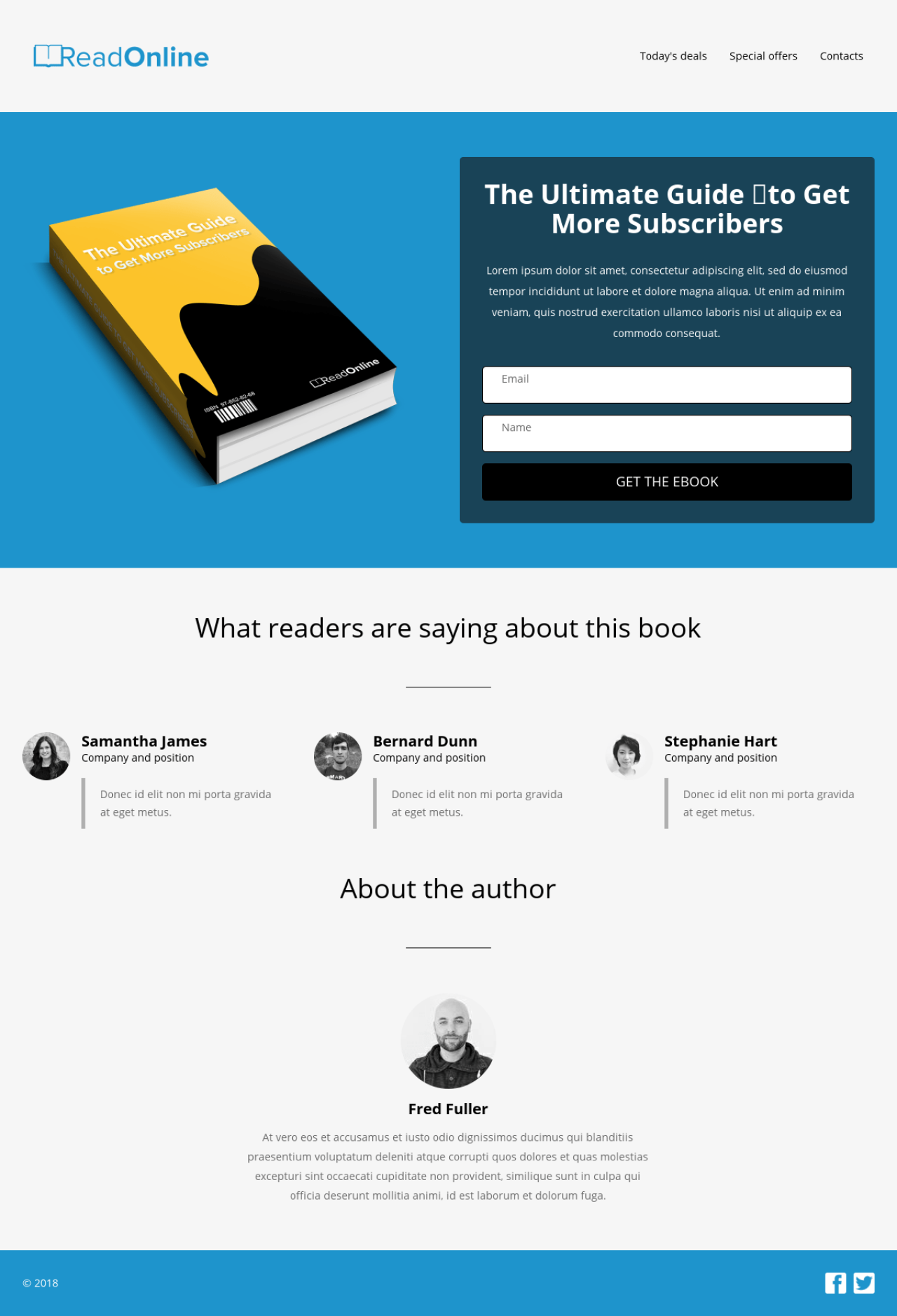 eBook Read Online example - Made with MailerLite