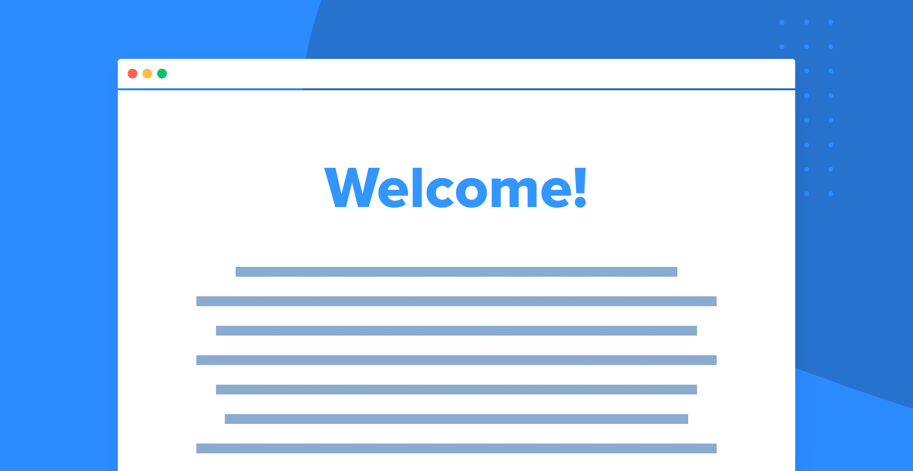 Welcome email series example - MailerLite