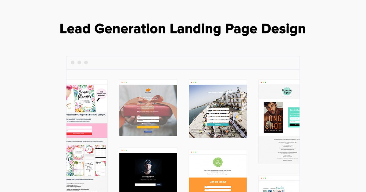Prelude Kiks Udfyld Lead Generation Landing Page Examples - Gallery - MailerLite