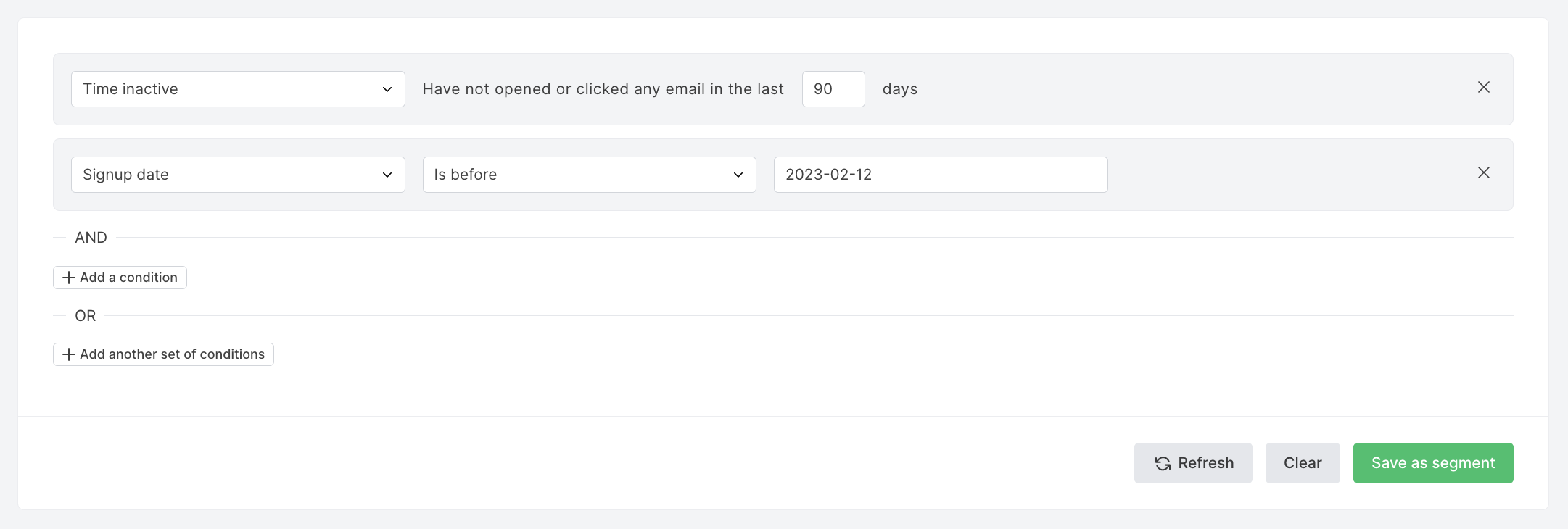 Filter inactive subscribers within the MailerLite Dashboard