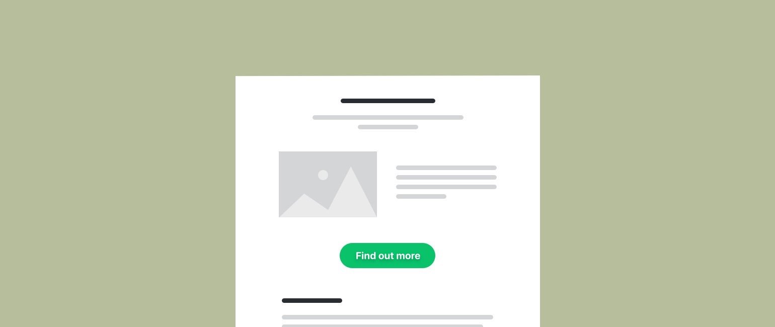 Optimizing CTAs green call to action beige background - MailerLite