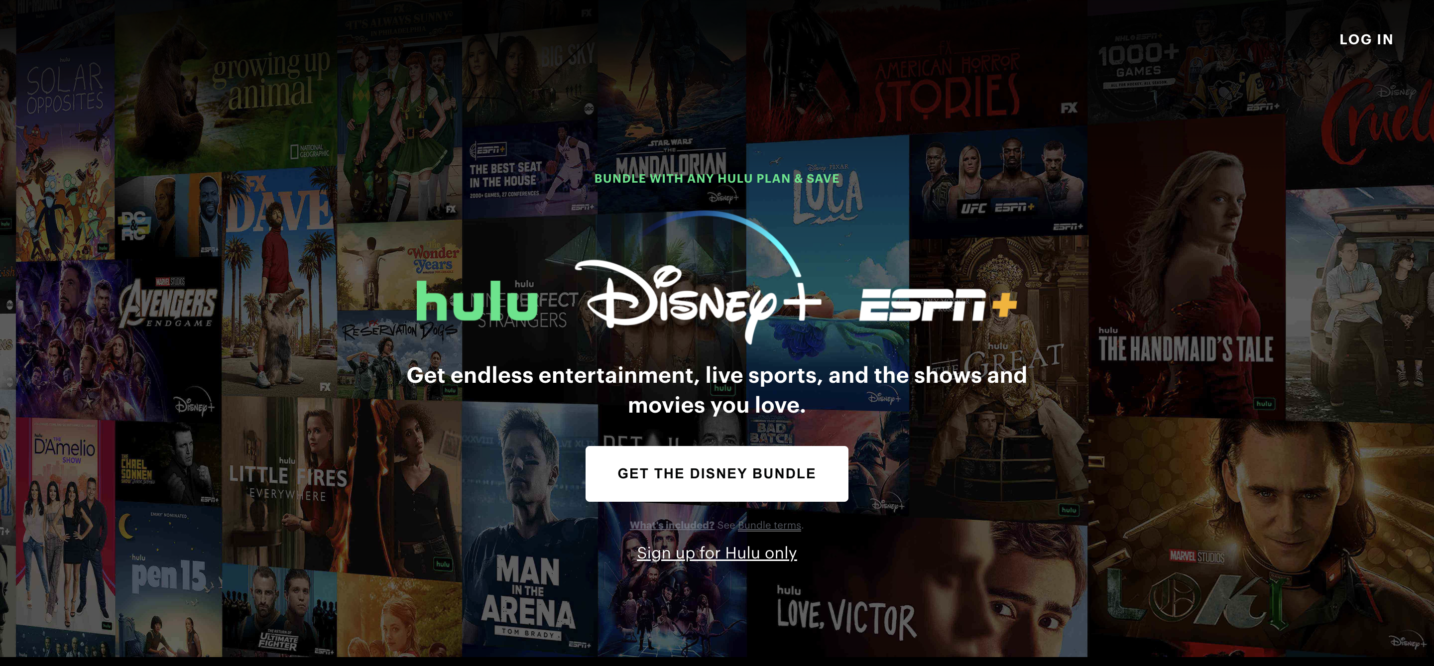 Image of a bundle of streaming services from Disney