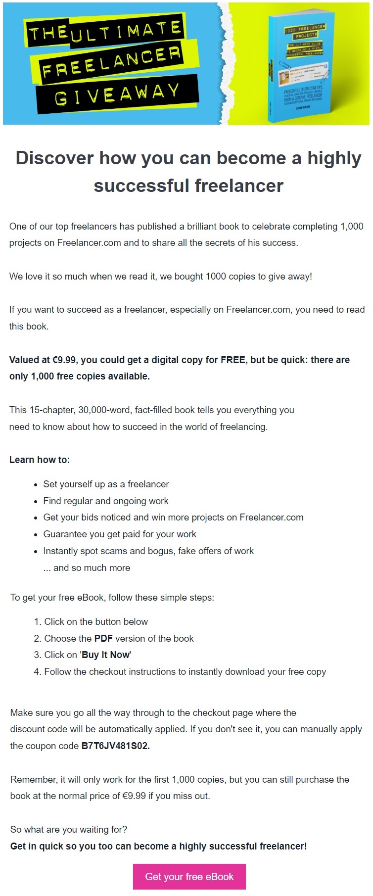 Book launch email example