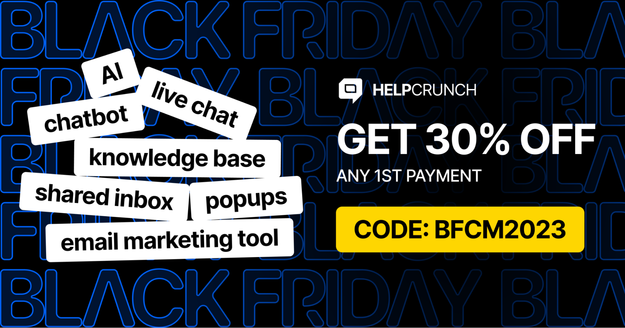 HelpCrunch software Black Friday deal