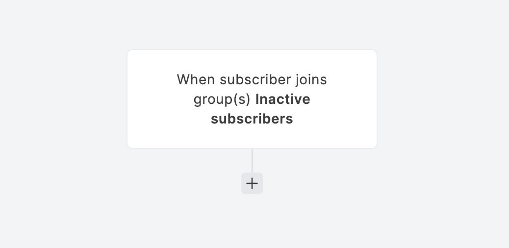 The trigger for when subscriber joins a group in the MailerLite dashboard