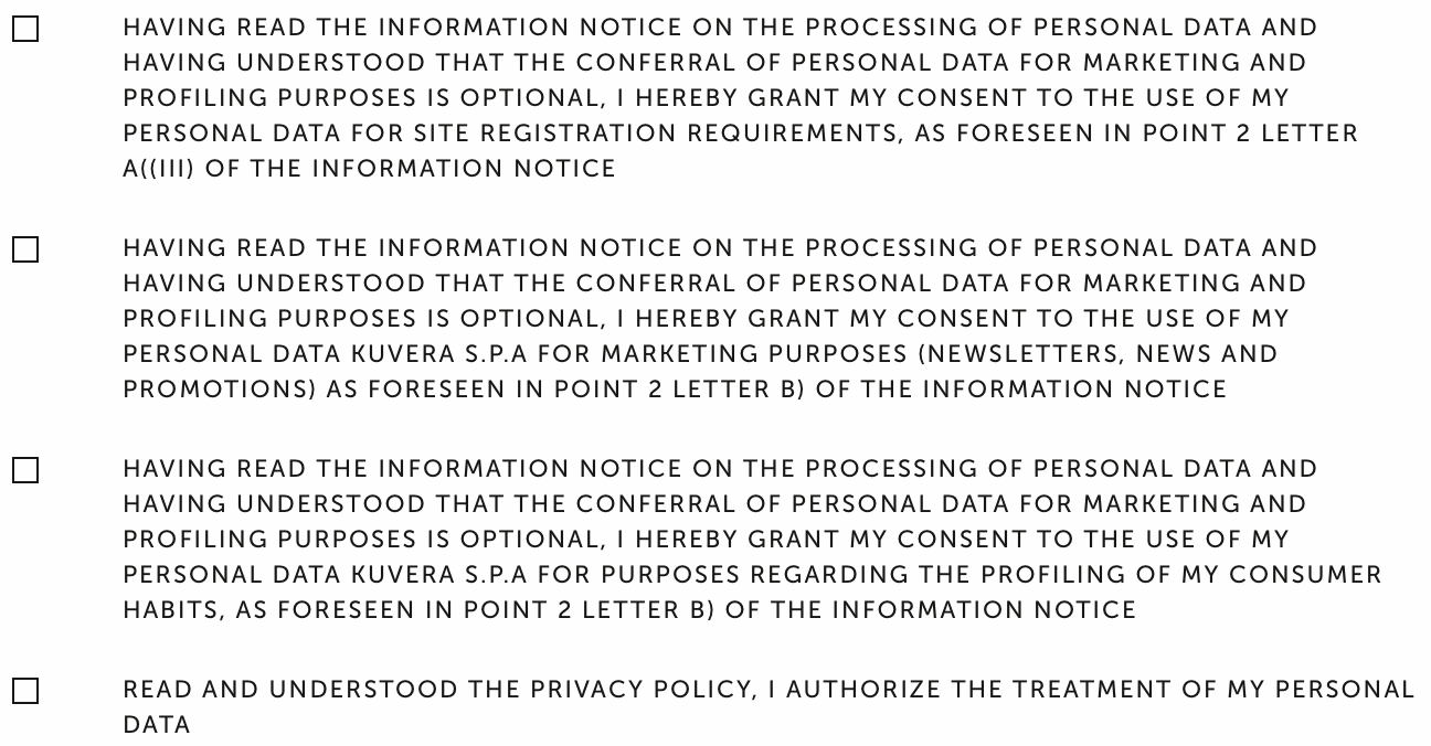 GDPR opt-in form explanation of services 