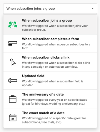mailerlite automated email workflows set up