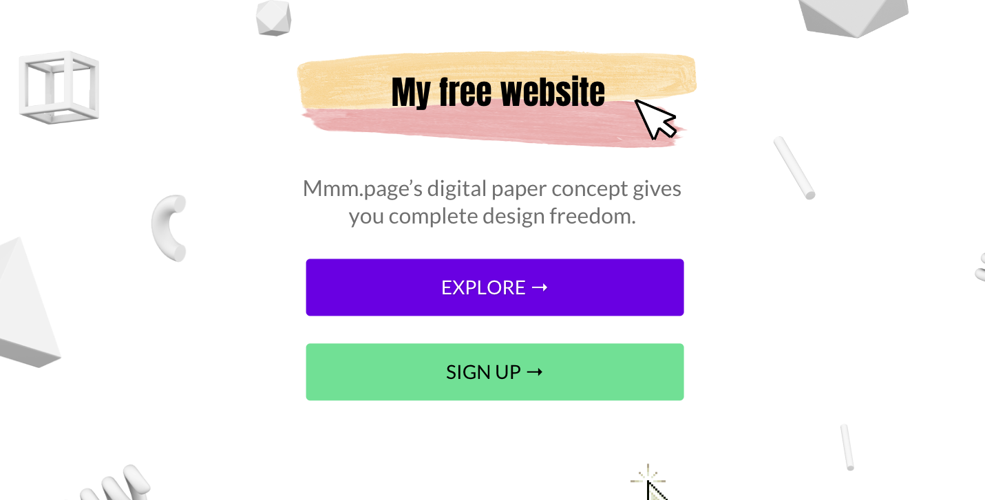 Sitio web creado en mmm.page