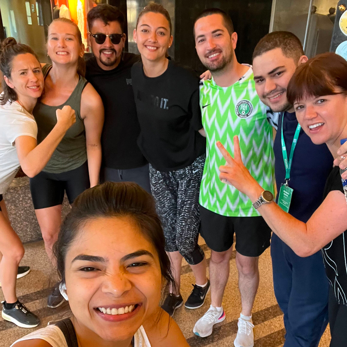 mailerlite's team in istanbul after a jog