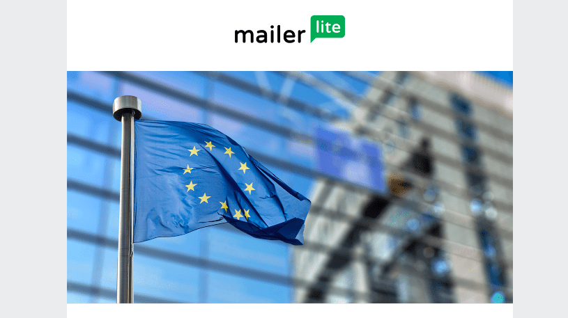 MailerLite email header design