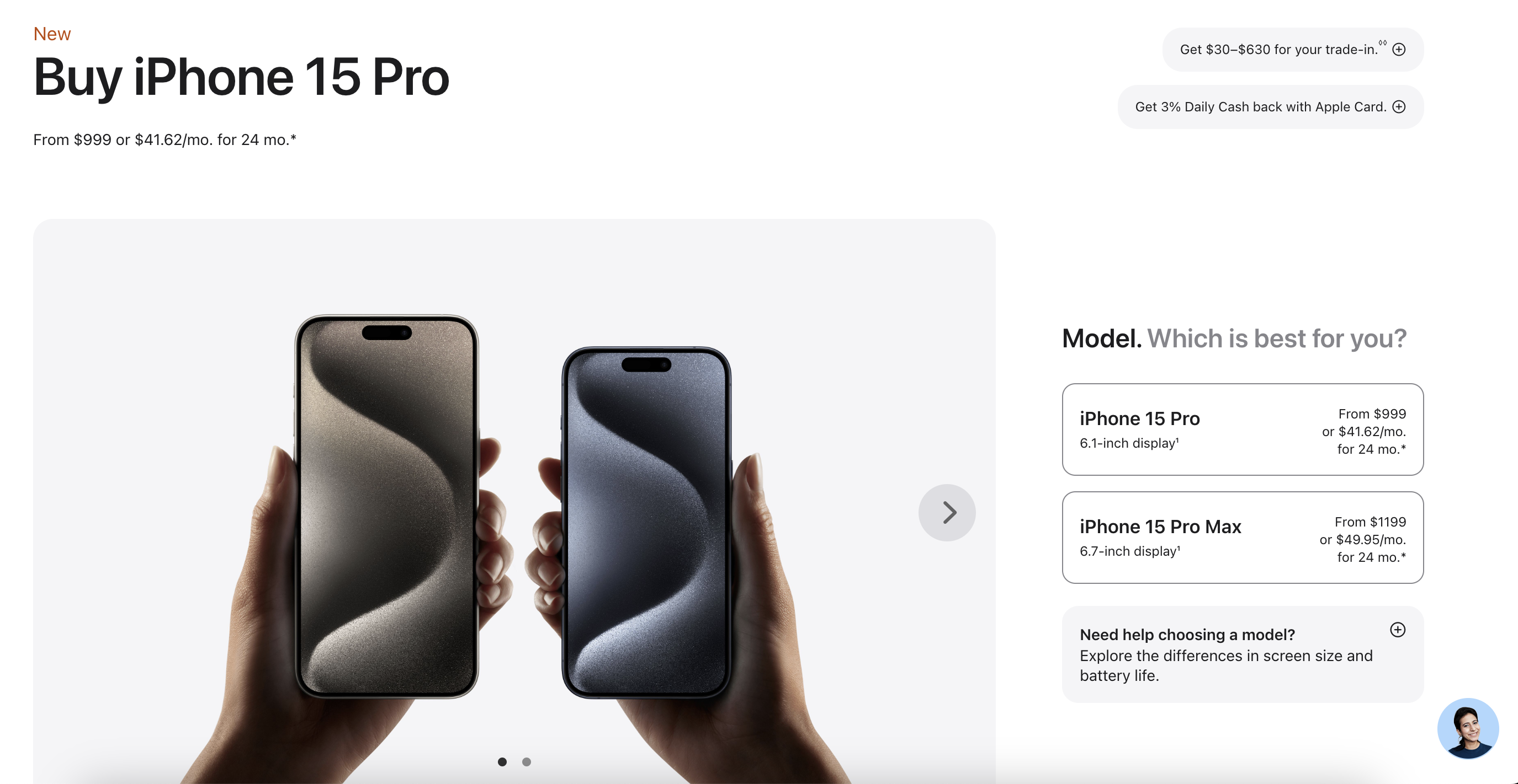 Upsell example from Apple.