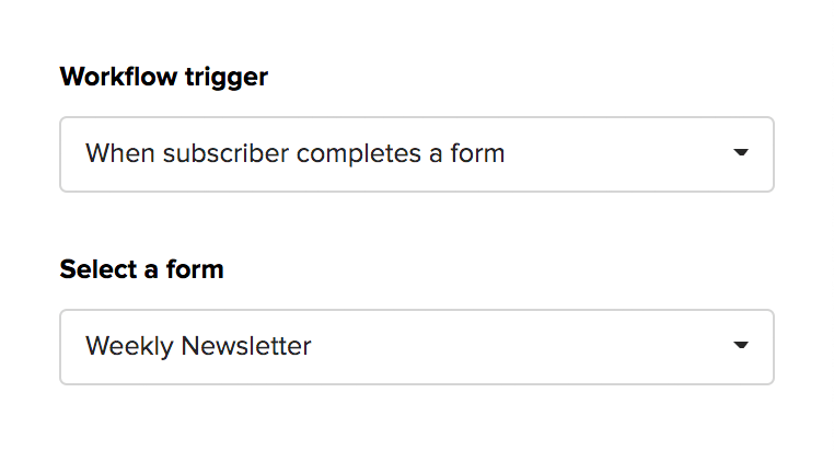 When a subscriber completes a form