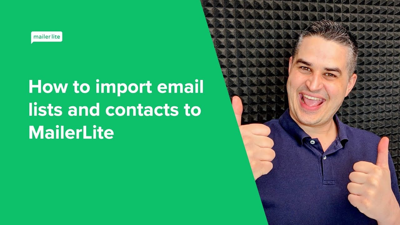 Importing Subscribers Video Tutorial MailerLite