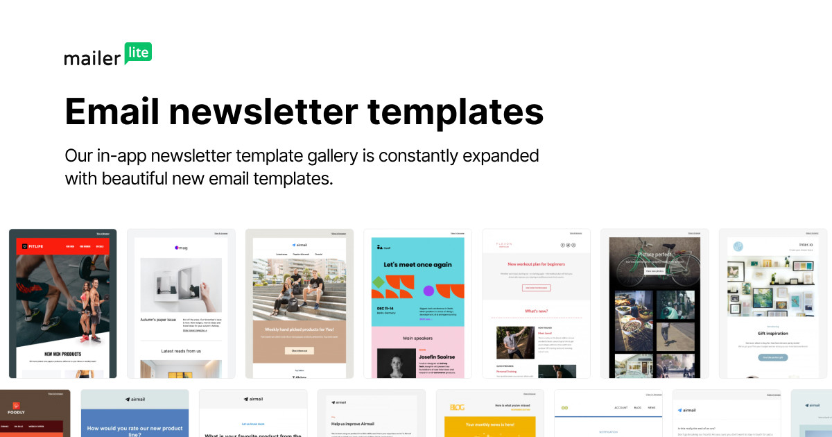Email newsletter templates