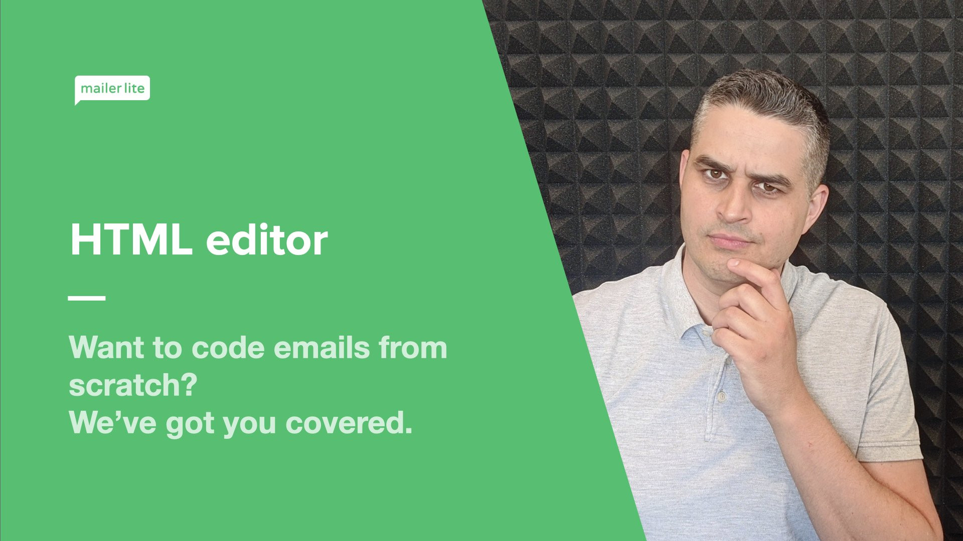 How to use the custom HTML email editor - Video Tutorial - MailerLite