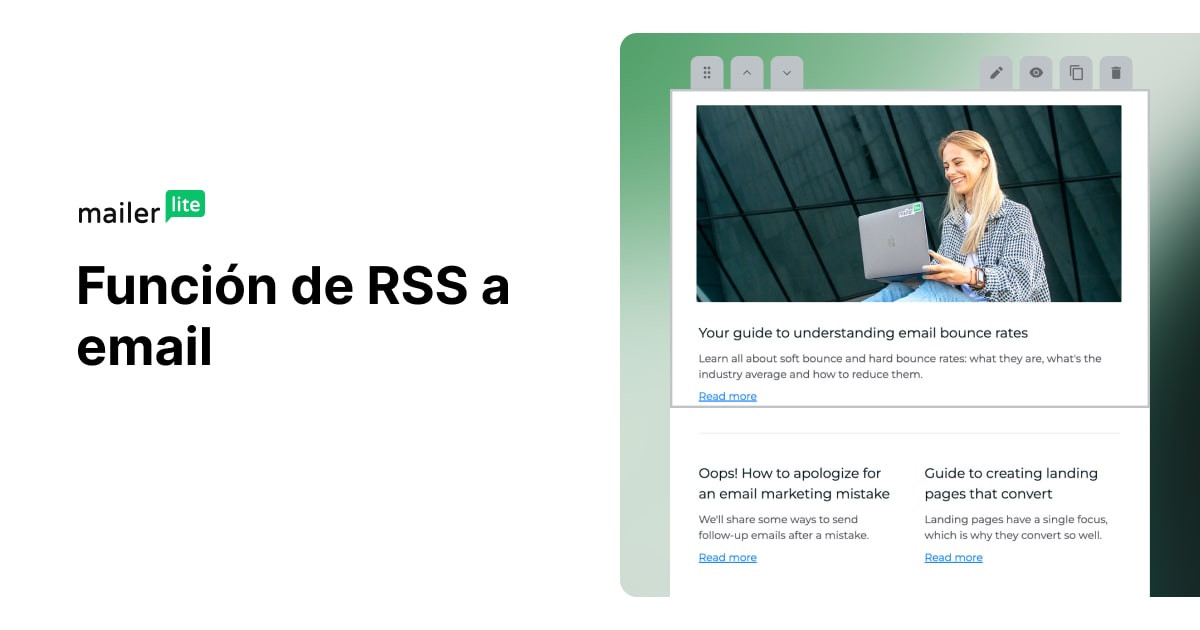 RSS a email MailerLite