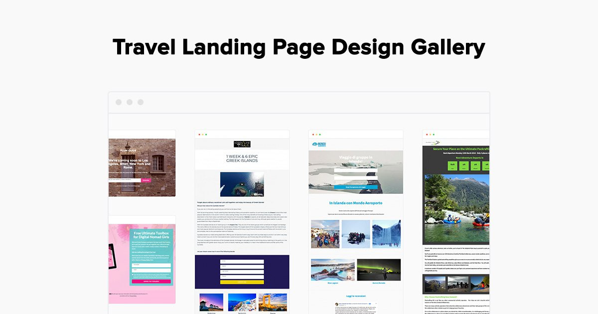 Travel Landing Page Examples - Gallery
