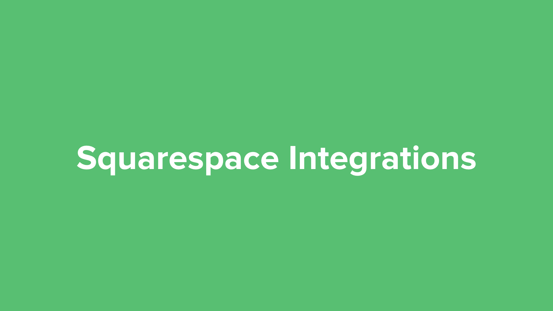 How to Integrate MailerLite with Squarespace Video Tutorial MailerLite