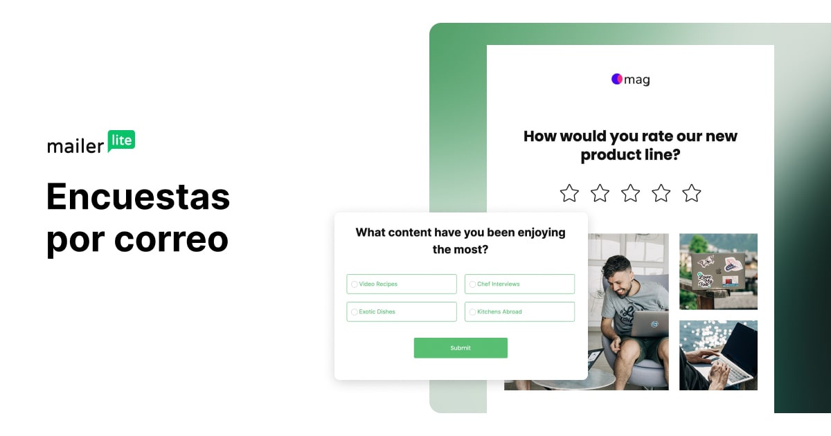 Encuestas por correo - MailerLite