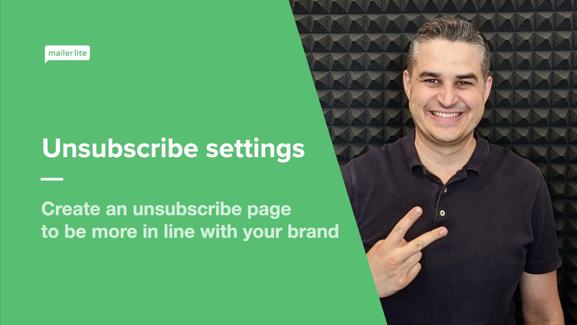 Customize the Unsubscribe Page Settings Video Tutorial MailerLite