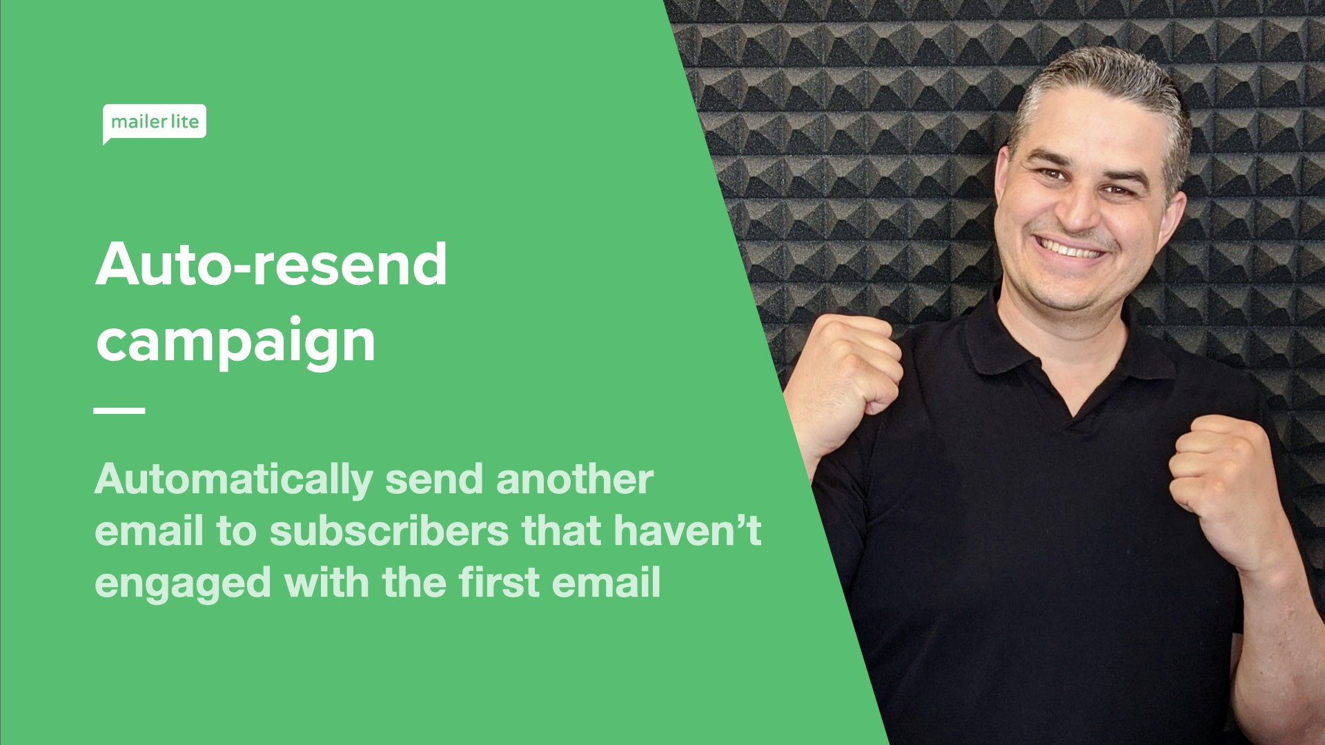 Automatically resend unopened email campaigns Video tutorial MailerLite