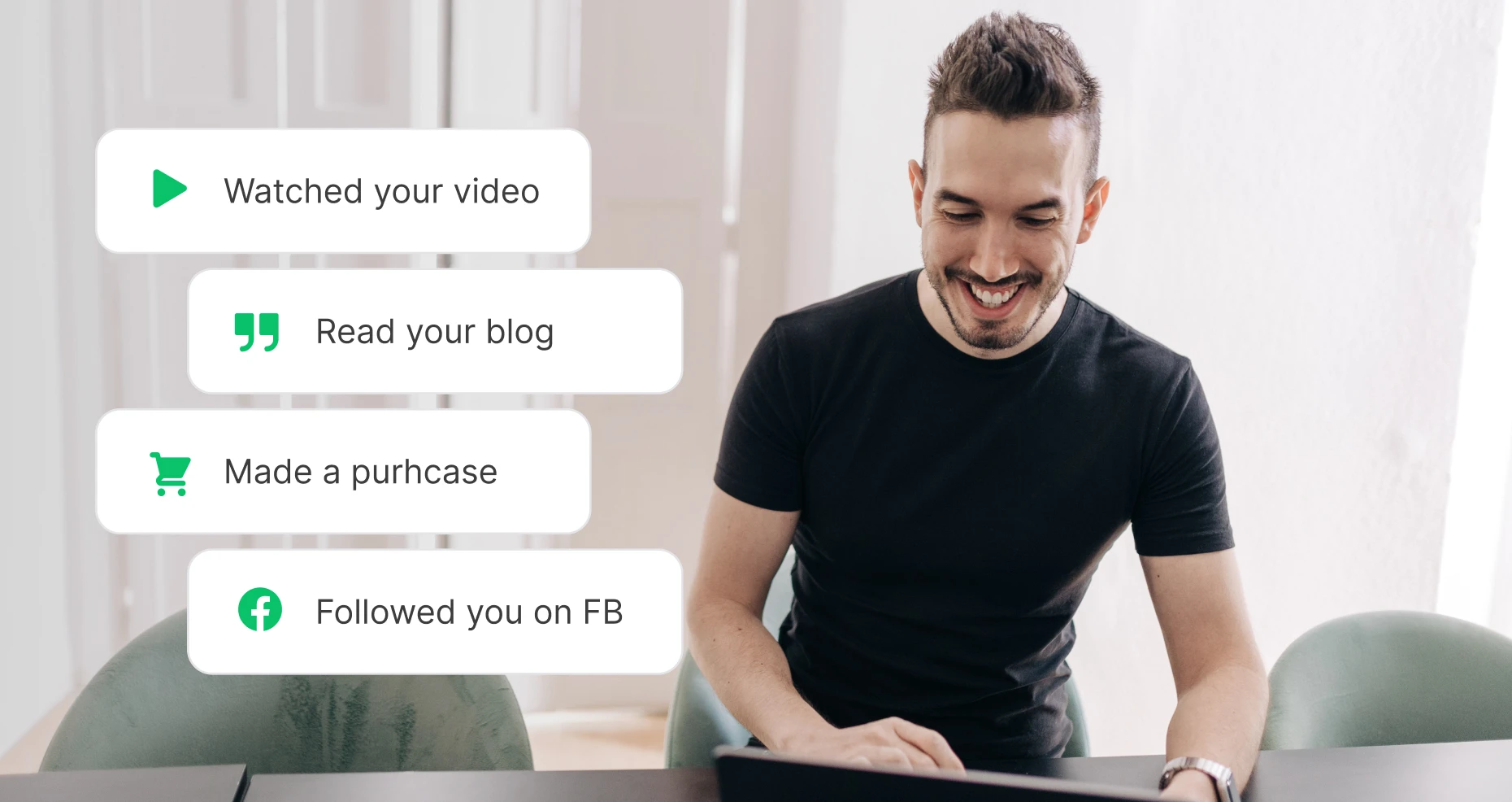 Behavioral segmentation shows through an image