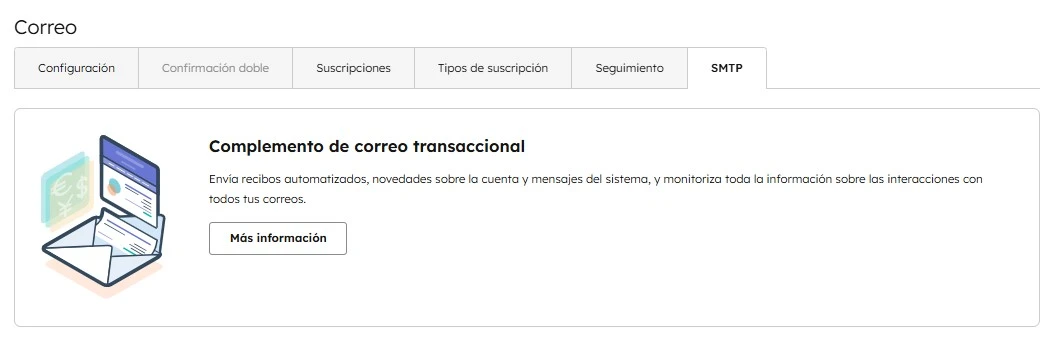 Complemento de correos transaccionales en HubSpot