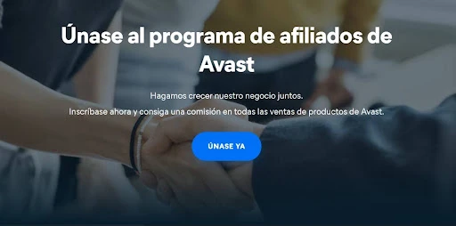 pagina de programa de afiliado de avast
