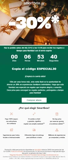 ejemplo de newsletter de navidad