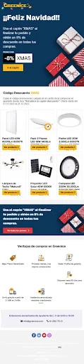 ejemplo de newsletter de navidad