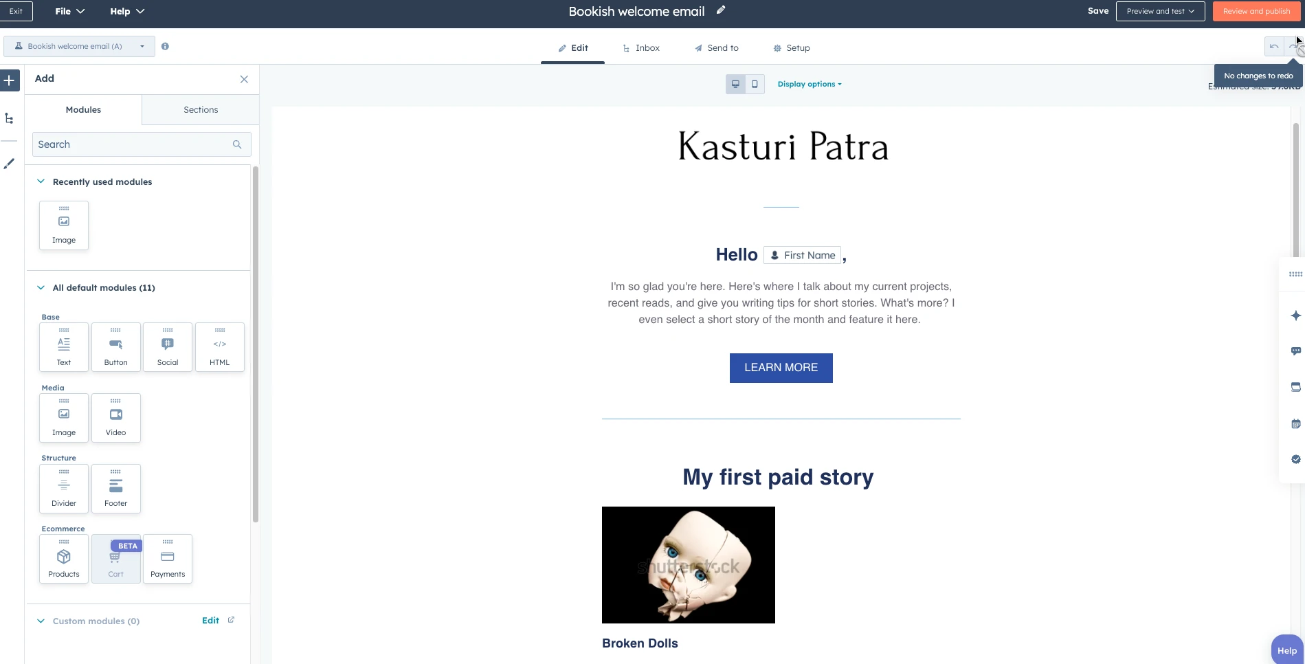 A/B testing sample A