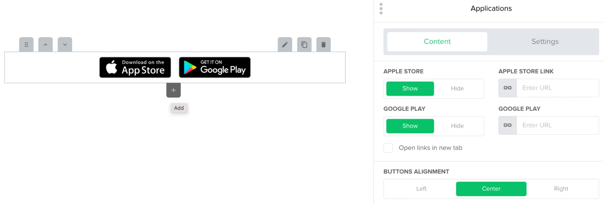 App store buttons - MailerLite