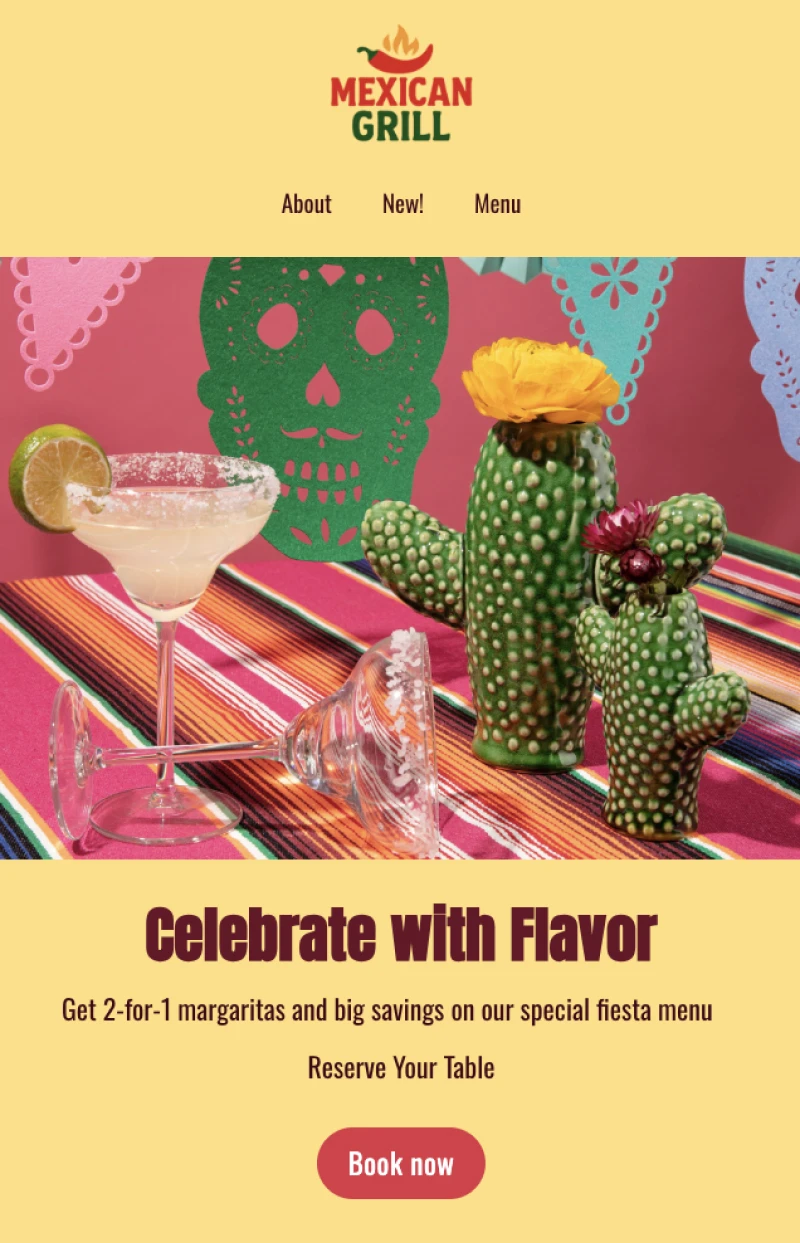 Cinco de Mayo newsletter example