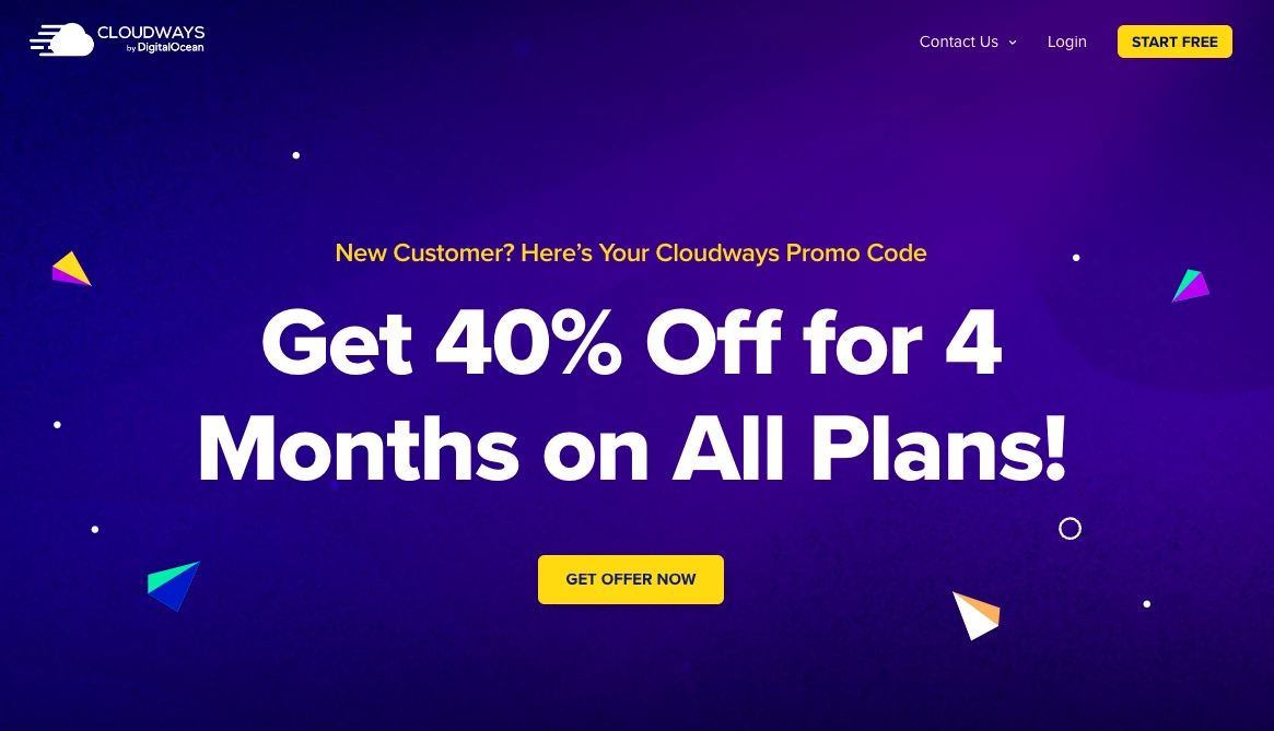 Cloudways Black Friday offer page