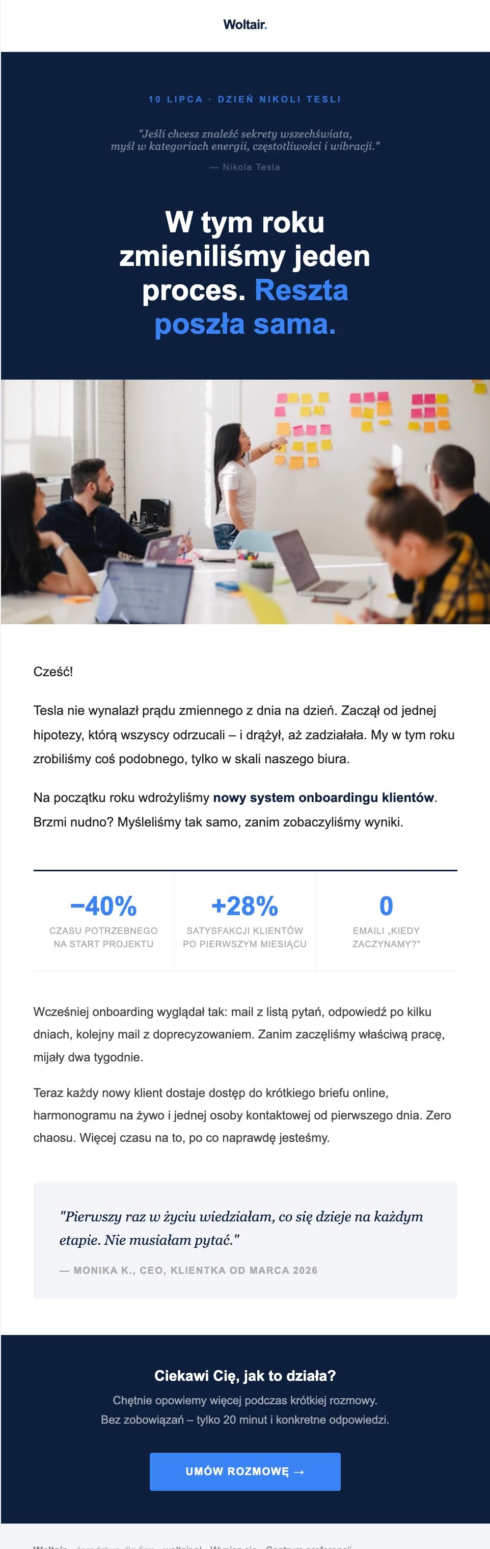Przykład newslettera dla MŚP