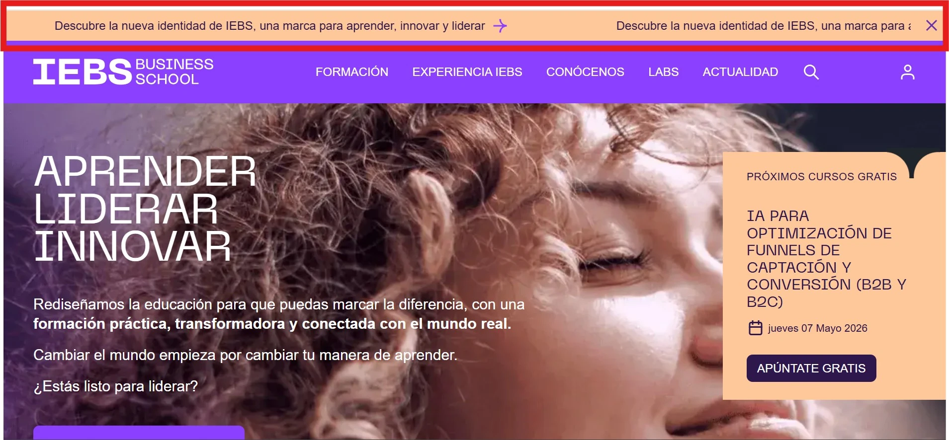ejemplo de popup en barra superior