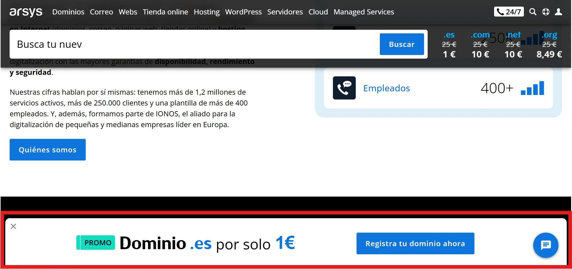 ejemplo de popup que aparece al deslizar sobre la pantalla