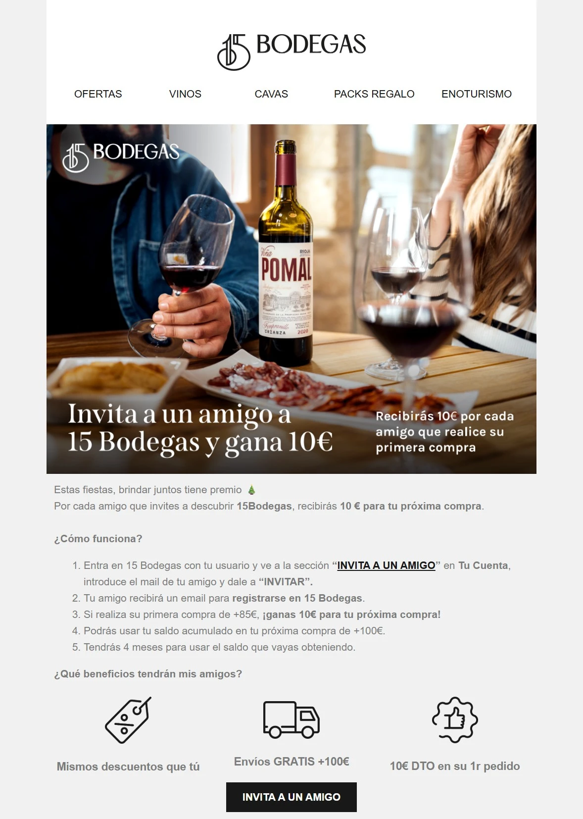 Email de referencia de 15Bodegas