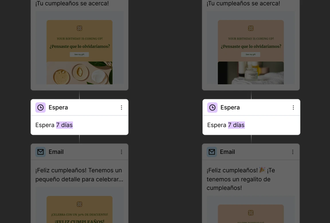 Configuración del paso de espera en un flujo de trabajo de MailerLite