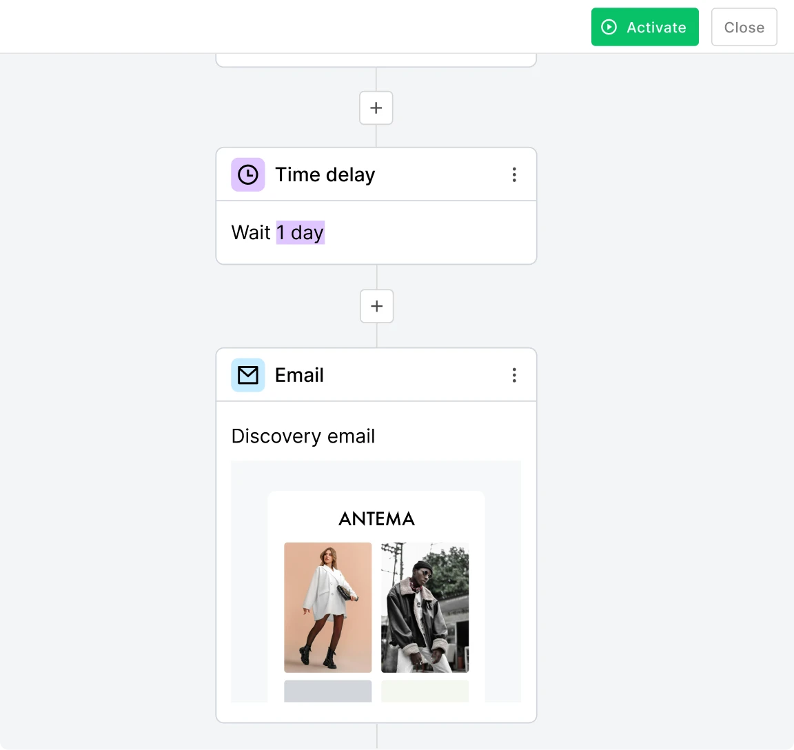 Welcome email series discovery email - MailerLite
