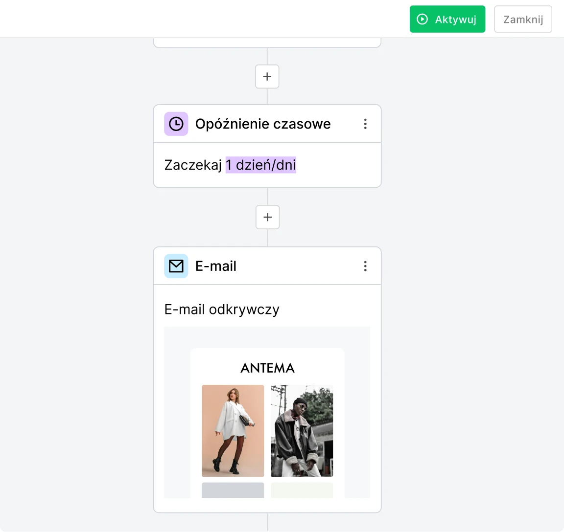 E-mail odkrywczy w serii e-maili powitalnych - MailerLite