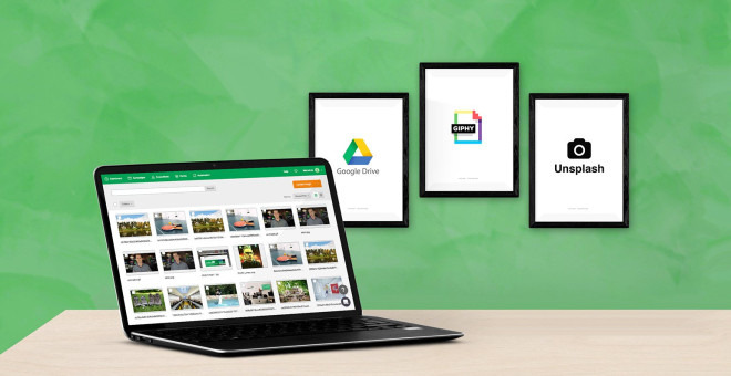File Manager revamped to include Google Drive, Giphy and Unsplash