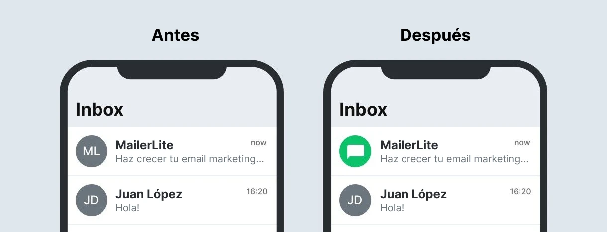 Cómo se ve BIMI - Indicadores de marca para la identificación de mensajes - MailerLite