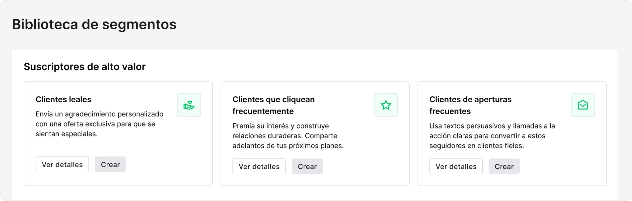 imagen de segmentación de audiencia en MailerLite