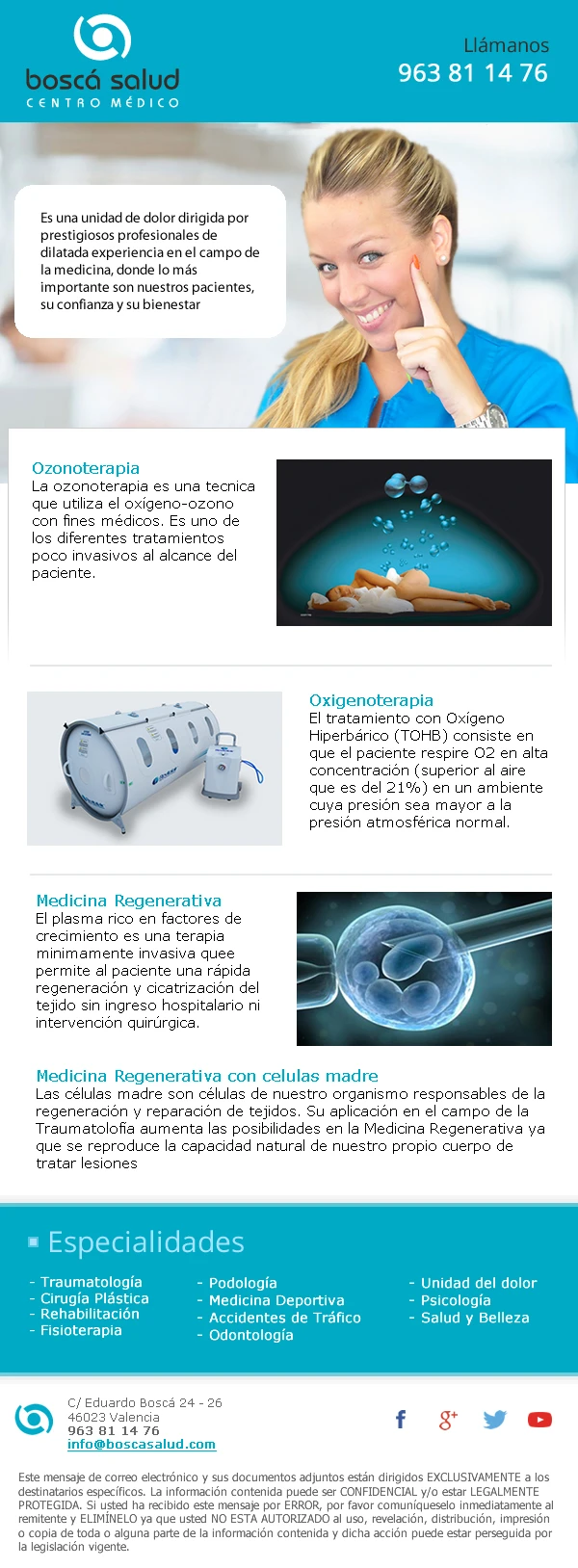 ejemplo de newsletter para el sector sanitario