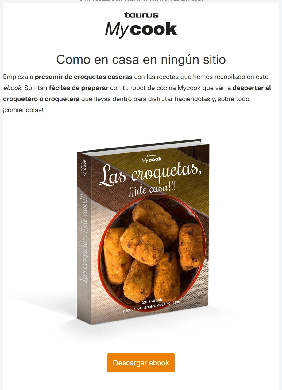 foto de newsletter de MyCook