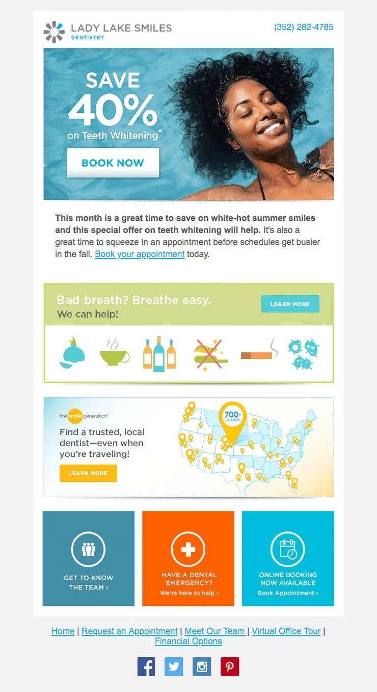 healthcare promotion email example