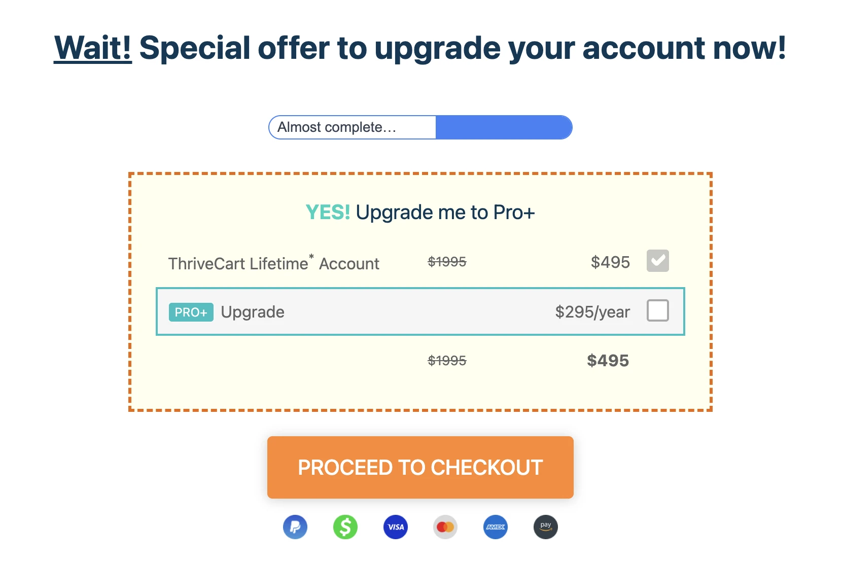 ThriveCart order bump
