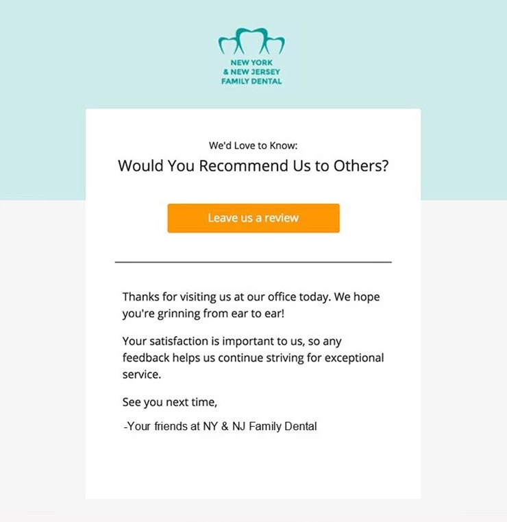 healthcare referral email example